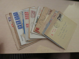 LOT DE  40 ++++ Lettres Et Cartes Périodes  Diverses , Scannées Recto Et Verso - 1921-1960: Modern Period