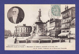 BORDEAUX  Monument Gambetta Et Médaillon Du Président 1905 -TTB état- CD381 - Bordeaux