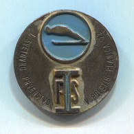 Ski Skiing Jumping - PLANICA Slovenia, FIS I.World Championship 1972. Offical Vintage Pin Badge Abzeichen, D 30 Mm - Sports D'hiver