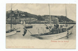 Torquay  Postcard From  The Harbour Boats Steamers Stengel And Co. - Torquay