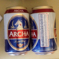 Cambodia Archa 330 Ml Empty Beer Can / Opened By 2 Holes - Lattine