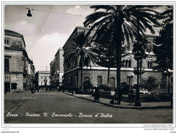 LECCE:  PIAZZA  V. EMANUELE  -  BANCA  D' ITALIA  -   FOTO  -  FG - Banks