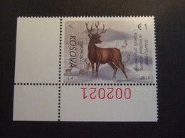 Kosovo Stamps  CEPT Europa 2021:LEFT BOTTOM CORNER WITH 2021 Endangered Wildlife. Fauna. MNH** (IS57-250) - Libretti