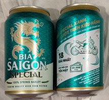 Vietnam Viet Nam Saigon Special 330 Ml Empty Beer Can - BIG PROMOTION / Opened By 2 Holes - Cans