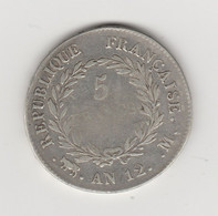 FRANCE - 5 FRANCS BONAPARTE PREMIER CONSUL 1803 ARGENT - J. 5 Francs