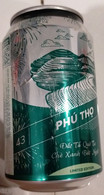 Vietnam Viet Nam Saigon Green 330 Ml Empty Beer Can With Phu Tho On Other Side / Opened By 2 Holes - Cans
