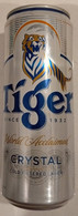 Vietnam Viet Nam TIGER Crystal 330 Ml Empty Beer Can / Opened By 2 Holes - Cans