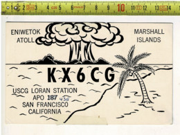 61339 - MARSHALL ISLANDS ENIWETOK ATOLL - QSO CARTE RADIO - Marshall