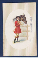 CPA Cheval Femme Avec Chevaux Horse Woman Circulé Illustrateur - Femmes