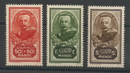 Maroc - 1935 .Y&T N° 150/152* Trace De Charnière -  Marechal Lyautey - Unused Stamps