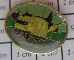 412F Pin's Pins / Beau Et Rare / THEME : CARBURANTS / CAMION CITERNE QUALIFIOUL - Carburants