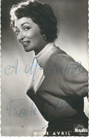 Chanteuse ROSE AVRIL - Autographe Et Dédicace - Other & Unclassified