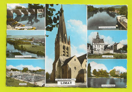 78 LIMAY En 7 Vues Eglise Piscine En 1965 - Limay