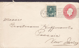 Canada Uprated Postal Stationery Ganzsache Entier Flamme 'War Savings-Certificate' TORONTO 1917 PASSAIC New Jersey - 1903-1954 Reyes