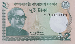 Banknotes UNC - SC Billete Banco BANGLADÉS - 2 Taka, 2016 Sin Cursar - Bangladesh