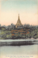 MYANMAR Burma - RANGOON - Shwe Dagon Pagoda, From Royal Lakes - Publ. American Baptists Missionary Union - Myanmar (Burma)