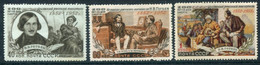 SOVIET UNION 1952 Gogol Death Centenary,LHM / *.  Michel 1622-24 - Ongebruikt