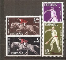España/Spain-(MH/*) - Edifil  1316-19 - Yvert Aéreo 286-89 - Unused Stamps