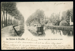 CPA - Carte Postale - Belgique - Les Environs De Bruxelles - Vue Du Canal Entre Ruysbroek Et Loth - 1906 (CP21062OK) - Navegación - Puerto