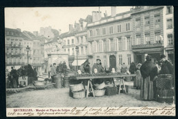 CPA - Carte Postale - Belgique - Bruxelles - Marché Et Place Du Sablon - 1903 (CP21063OK) - Märkte