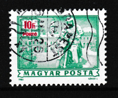 1985 Ungarn,Portomarke Mi: 251° / Y&T: 244° Bote Mit Motorrad - Port Dû (Taxe)