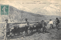 CPA 05 ALPES VALLEE DE CHAMSAUR SANT BONNET TRAVAUX DE LABOUR / Agriculture - Autres & Non Classés