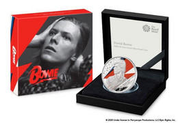 Great Britain UK David Bowie £5 Five Pound Coin - Silver Proof - Mint Sets & Proof Sets