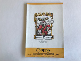 OPERA Supplément Theatral  - 13 - Octobre 1949 - FREDERIC GENERAL - French Authors