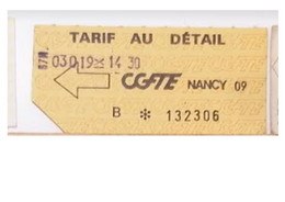 Ticket Bus CGFTE - Unclassified