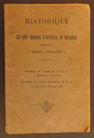 Historique Des 53 - 253ème Régiment D'Artillerie De Campagne Pendant La Première Guerre Mondiale - 1914-18