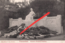 AK Franzensbad Frantiskovy Lazne Kaiserin Elisabeth Denkmal A Schlada Sirmitz Kropitz Langenbruck Lohma Triesenhof Eger - Sudeten