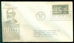 USA 1951 FDC Confederate Veterans Final Encampment - 1951-1960