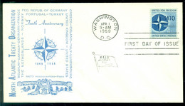 USA 1959 FDC Tenth Anniversary NATO - 1951-1960