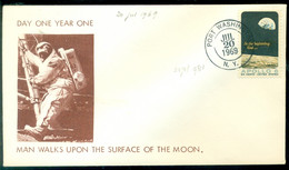 USA 1969 Special Cover "Man Walks On The Surface Of The Moon" Scott # 1371 - Cartas