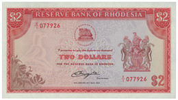 Rhodesia - 2 Dollars - 24.05.1979 - Pick 39.b - Unc. - Serie X/1 - Rhodesië