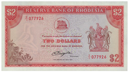 Rhodesia - 2 Dollars - 24.05.1979 - Pick 39.b - Unc. - Serie X/1 - Rhodesia