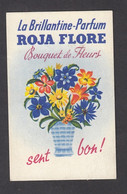 ETIQUETTE  BRILLANTINE PARFUM  - ROJA FLORE - BOUQUET DE FLEURS  - PERFUME LABEL - Etiquettes