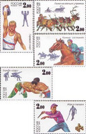 Russia 1999 Sports Games Of The Peoples Of Russia Set Of 5 Stamps - Petanque