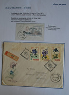 ROUMANIE 1968 - Enveloppe 1er Jour Recommandée Pour La Hollande - Série 3 Timbres Fleurs - - Briefe U. Dokumente