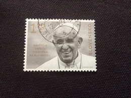 2021 Yvert 833 Oblitéré  Visite Du Pape François En Slovaquie Pope Francis Visit - Used Stamps