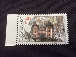 2021 Yvert 834 Oblitéré  Le Calvaire Baroque De Banska Stianivca - Used Stamps