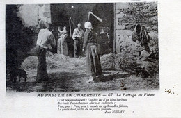 19   AU PAYS DE LA CHABRETTE  LE BATTAGE AU FLEAU - Other & Unclassified