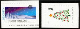 Delcampe - FINLAND/Finnland 2021, CHRISTMAS & Northern Lights - Set - Unused Stamps