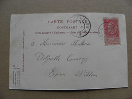 Post Card Karte Carte Sent From Belgium 1914 Hubel - 1914-1915 Croix-Rouge