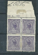 N° 206(MI)* EN BLOC DE 4 - Unused Stamps