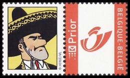 DUOSTAMP/MYSTAMP** - Tintin,Milou - Kuifje,Bobbie - Tim,Struppi - Tintin,Snowy (Hergé) - Géneral Alcazar - Philabédés (comics)