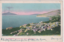 ITALY -  SORRENTO Panorama Da S. Antonio Vista Del Vesuvio.   1906 VG Postmarks Etc - Undivided Rear - Other & Unclassified