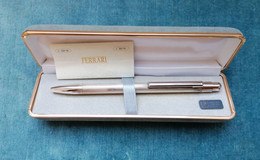 PENNA SFERA FERRARI ARGENTO 925 2000 ITALIAN STERLING SILVER BALLPOINT PEN - Stylos