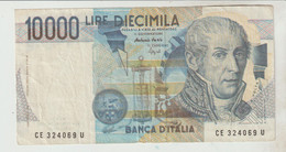 80-Banconota Italia Repubblica L.10.000 A. Volta-falsa D'epoca-circolata - [ 8] Fictifs & Specimens