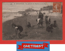 CPA BERCK PLAGE *** 62 ***  Enfants Jeux Sur La Plage  1922 - Berck